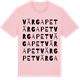Pink Cotton t-shirt med Värgapet ordlek t-shirt