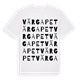 White t-shirt med Värgapet ordlek t-shirt
