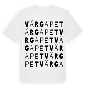 Värgapet ordlek t-shirt – ekologisk bomull t-shirt från Pinshirt