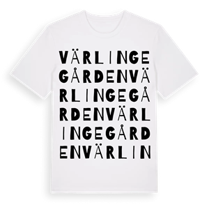 Värlingegården ordlek t-shirt – ekologisk bomull t-shirt från Pinshirt