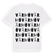 White t-shirt med Värmö ordlek t-shirt