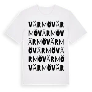 Värmö ordlek t-shirt – ekologisk bomull t-shirt från Pinshirt