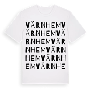 Värnhem ordlek t-shirt – ekologisk bomull t-shirt från Pinshirt