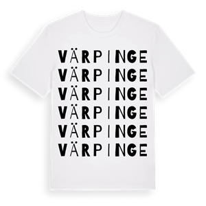 Värpinge ordlek t-shirt – ekologisk bomull t-shirt från Pinshirt