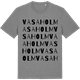Mid Heather Gray t-shirt med Vasaholm ordlek t-shirt
