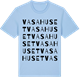 Blue Soul t-shirt med Vasahuset ordlek t-shirt