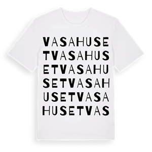 Vasahuset ordlek t-shirt – ekologisk bomull t-shirt från Pinshirt