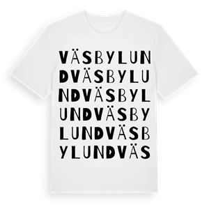 Väsbylund ordlek t-shirt – ekologisk bomull t-shirt från Pinshirt