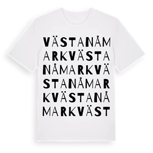 Västanåmark ordlek t-shirt – ekologisk bomull t-shirt från Pinshirt