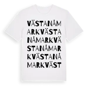 Västanåmark ordlek t-shirt – ekologisk bomull t-shirt från Pinshirt