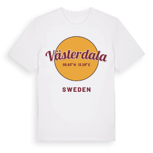 Västerdala cirkel t-shirt – ekologisk bomull t-shirt från Pinshirt