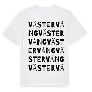 Västervång ordlek t-shirt – ekologisk bomull t-shirt från Pinshirt