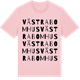 Pink Cotton t-shirt med Västra Bomhus ordlek t-shirt