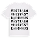 White t-shirt med Västra Bomhus ordlek t-shirt