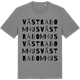 Mid Heather Gray t-shirt med Västra Bomhus ordlek t-shirt