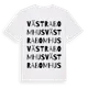 White t-shirt med Västra Bomhus ordlek t-shirt