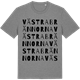 Mid Heather Gray t-shirt med Västra Brännorna ordlek t-shirt
