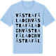 Blue Soul t-shirt med Västra Fäladen ordlek t-shirt