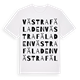 White t-shirt med Västra Fäladen ordlek t-shirt