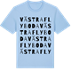 Blue Soul t-shirt med Västra Flyboda ordlek t-shirt