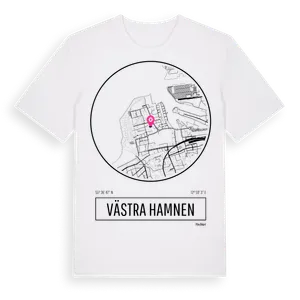 Västra Hamnen t-shirt – ekologisk bomull t-shirt från Pinshirt