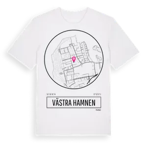 Västra Hamnen t-shirt – ekologisk bomull t-shirt från Pinshirt