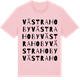 Pink Cotton t-shirt med Västra Hoby ordlek t-shirt
