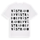 White t-shirt med Västra Hoby ordlek t-shirt
