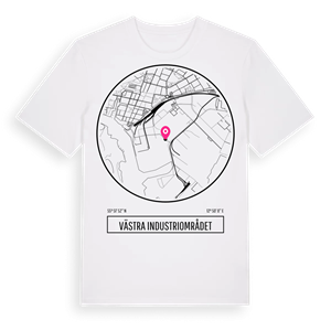 Västra industriområdet t-shirt – ekologisk bomull t-shirt från Pinshirt