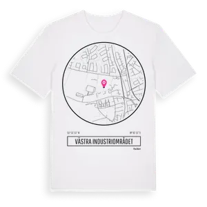 Västra Industriområdet t-shirt – ekologisk bomull t-shirt från Pinshirt