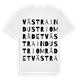 White t-shirt med Västra industriområdet ordlek t-shirt