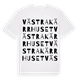 White t-shirt med Västra Kärrhuset ordlek t-shirt