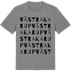 Mid Heather Gray t-shirt med Västra Karup ordlek t-shirt