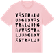 Pink Cotton t-shirt med Västra Ljungby ordlek t-shirt