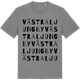 Mid Heather Gray t-shirt med Västra Ljungby ordlek t-shirt