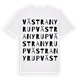 White t-shirt med Västra Nyrup ordlek t-shirt