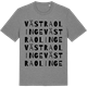 Mid Heather Gray t-shirt med Västra Olinge ordlek t-shirt