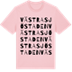 Pink Cotton t-shirt med Västra Sjöstaden ordlek t-shirt