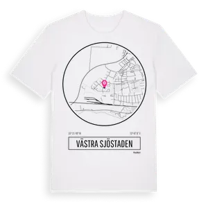 Västra Sjöstaden t-shirt – ekologisk bomull t-shirt från Pinshirt