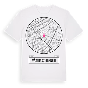 Västra Sorgenfri t-shirt – ekologisk bomull t-shirt från Pinshirt