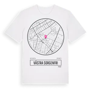 Västra Sorgenfri t-shirt – ekologisk bomull t-shirt från Pinshirt