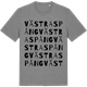 Mid Heather Gray t-shirt med Västra Spång ordlek t-shirt