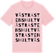 Pink Cotton t-shirt med Västra Stenshult ordlek t-shirt