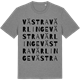 Mid Heather Gray t-shirt med Västra Värlinge ordlek t-shirt