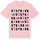 Pink Cotton t-shirt med Västra Vram ordlek t-shirt