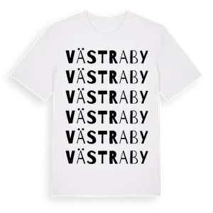 Västraby ordlek t-shirt – ekologisk bomull t-shirt från Pinshirt