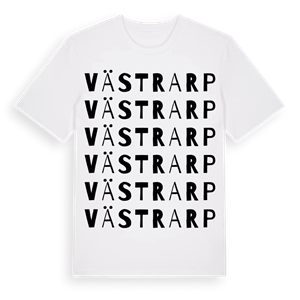Västrarp ordlek t-shirt – ekologisk bomull t-shirt från Pinshirt