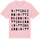 Pink Cotton t-shirt med Vattenberga ordlek t-shirt