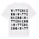 White t-shirt med Vattenberga ordlek t-shirt