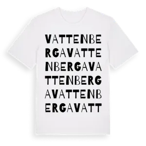 Vattenberga ordlek t-shirt – ekologisk bomull t-shirt från Pinshirt